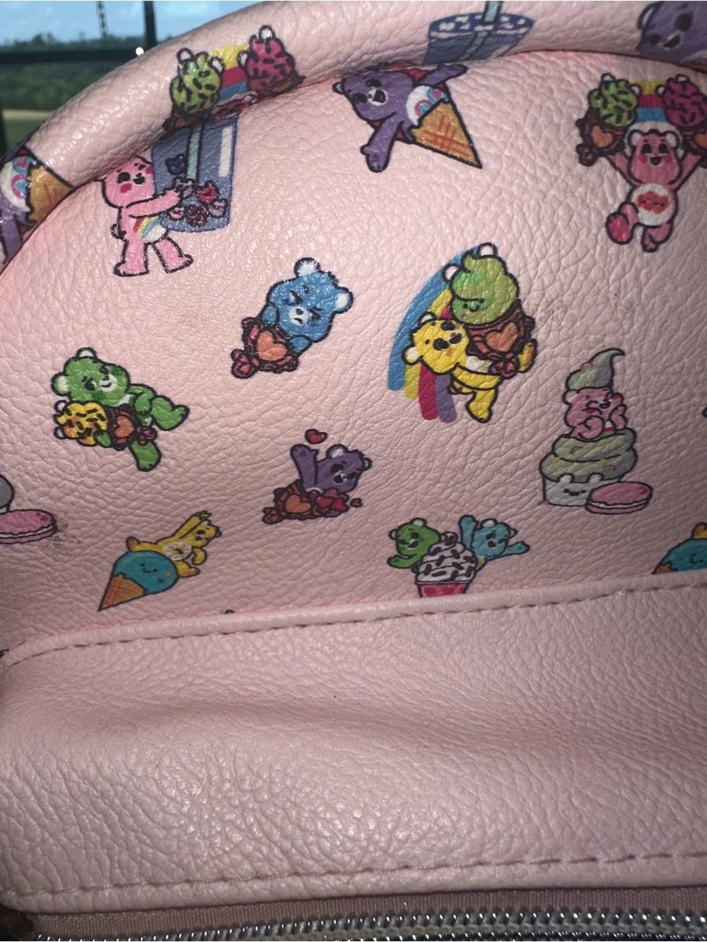Care Bears Pink Mini Character Print Backpack